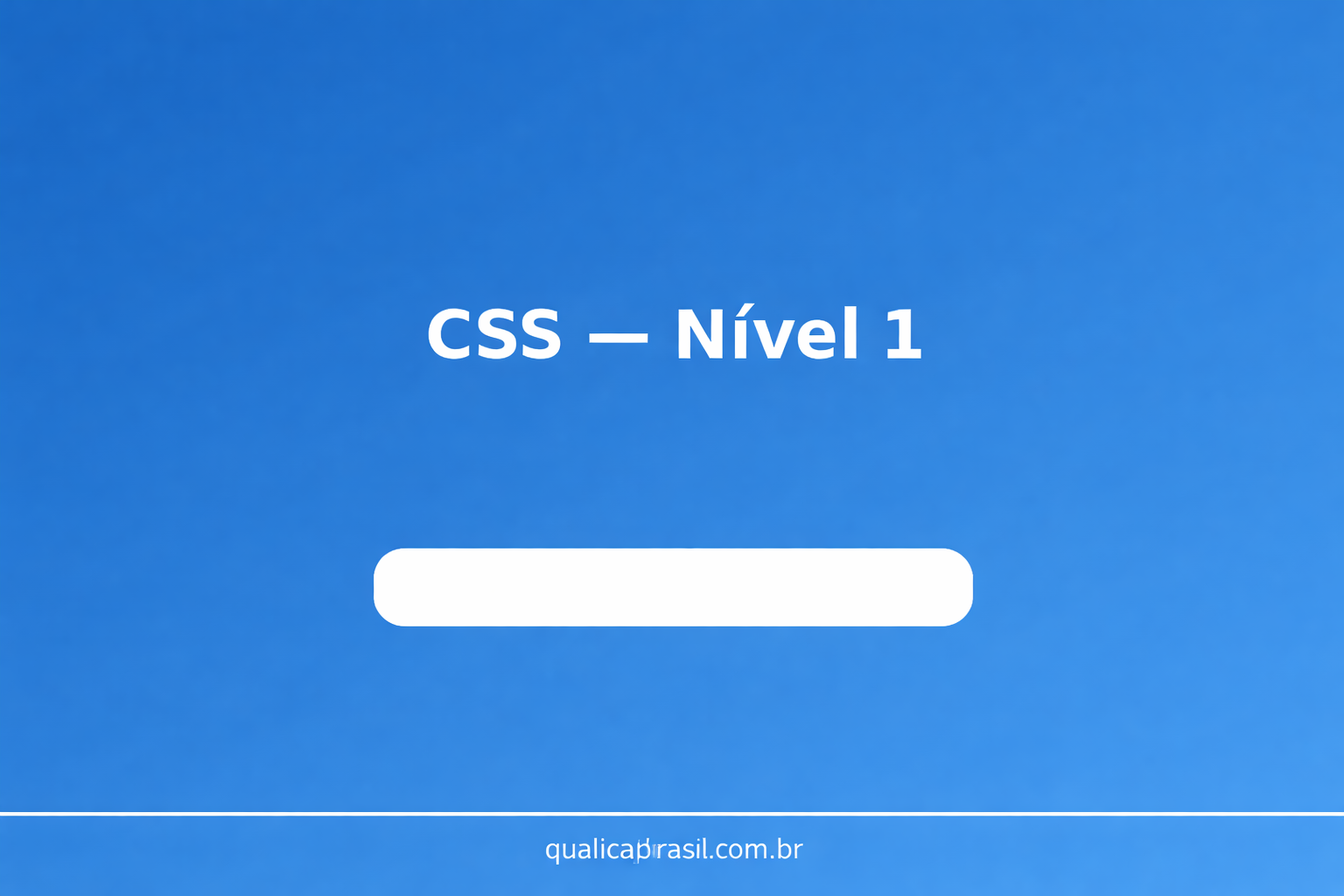 CSS — Nível 1