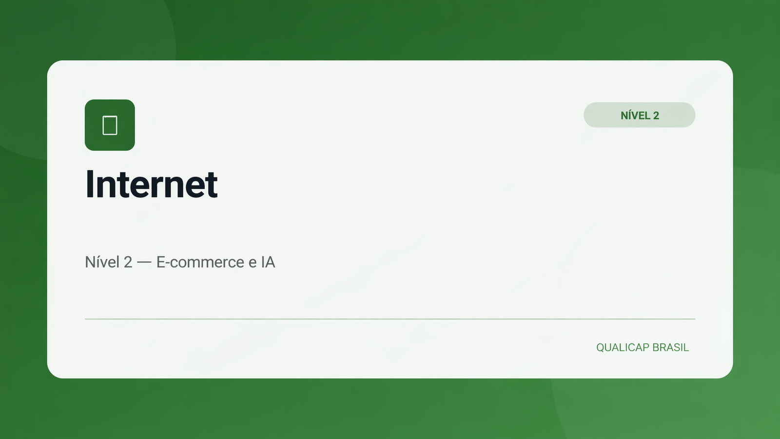 Internet — Nível 2