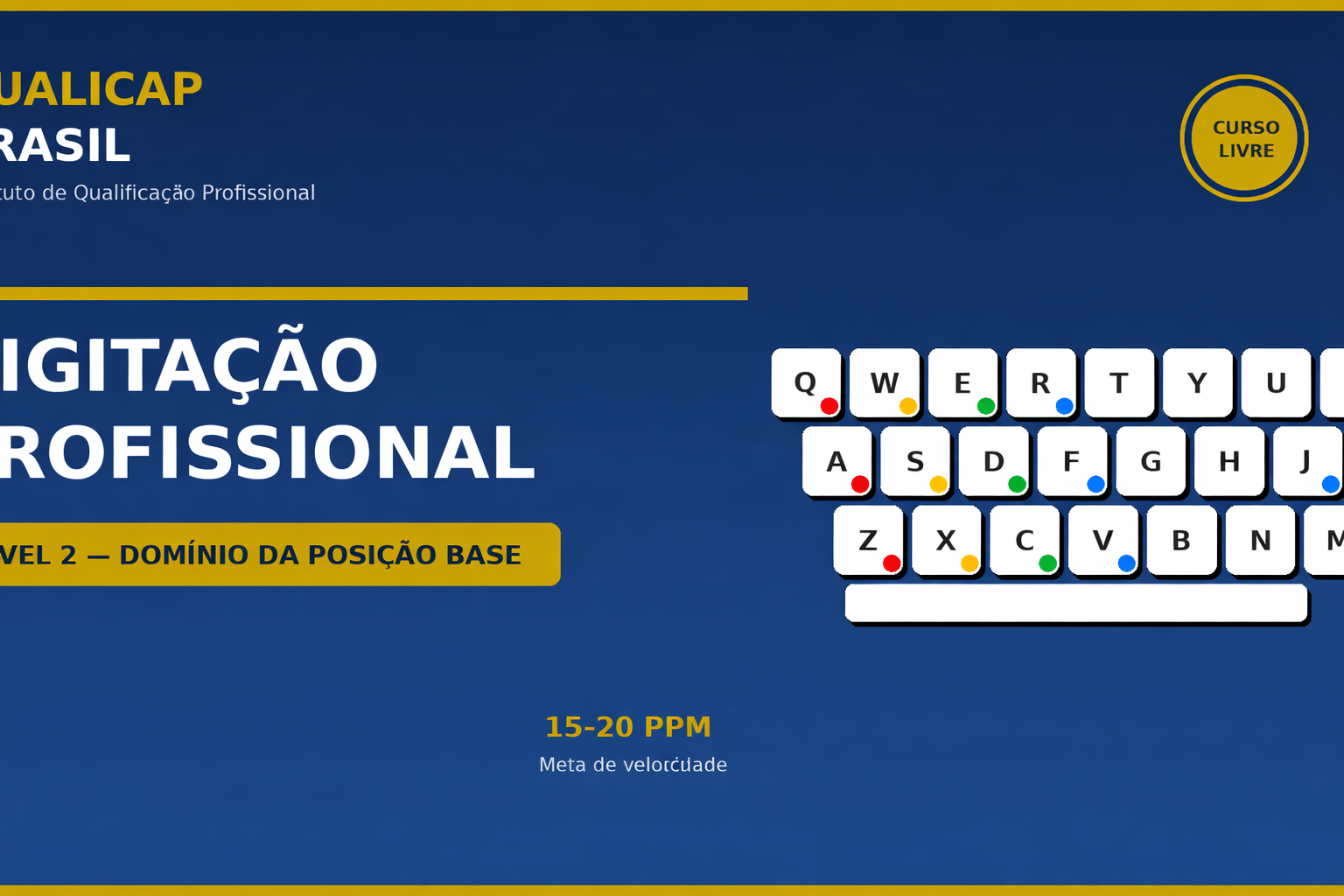 Digitação Profissional — Nível 2: Domínio da Posição Base