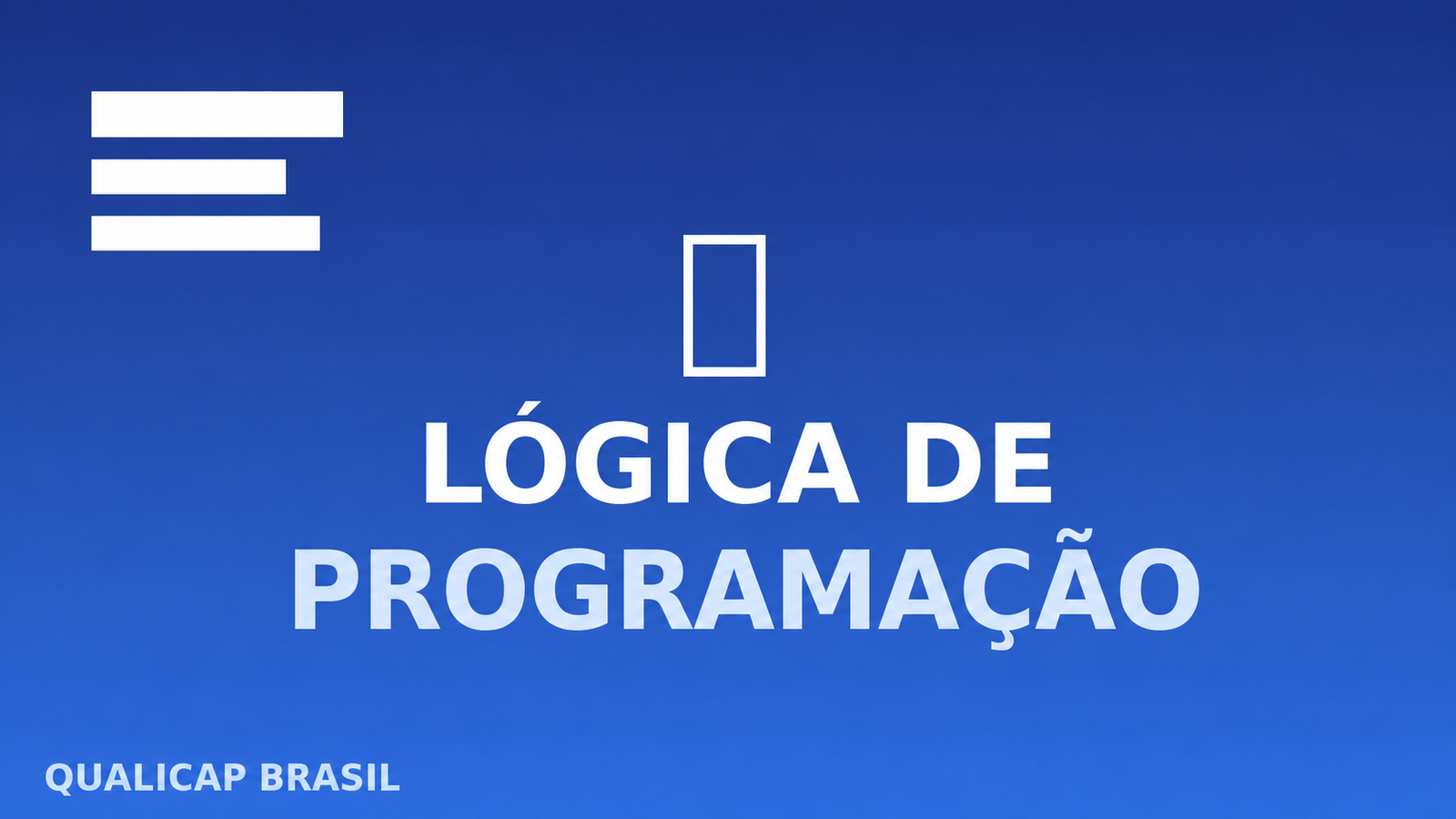 Lógica de Programação