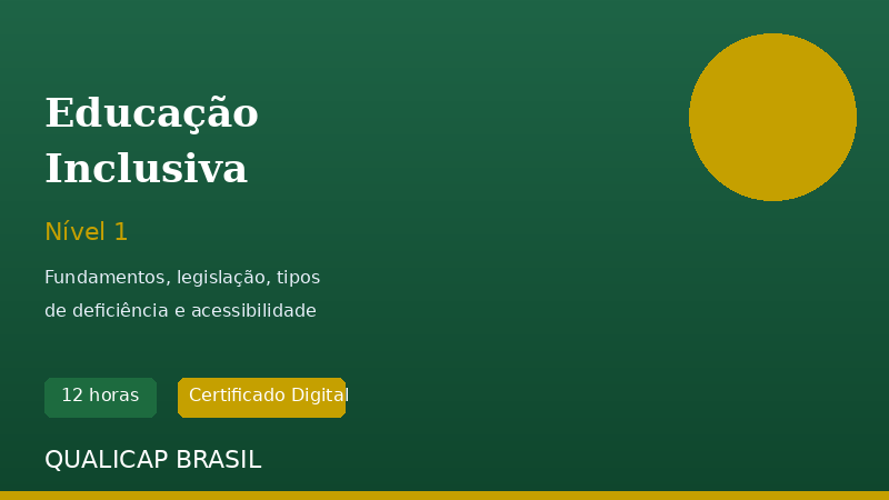 Educação Inclusiva — Nível 1