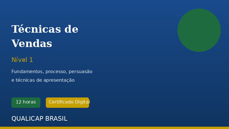 Técnicas de Vendas — Nível 1