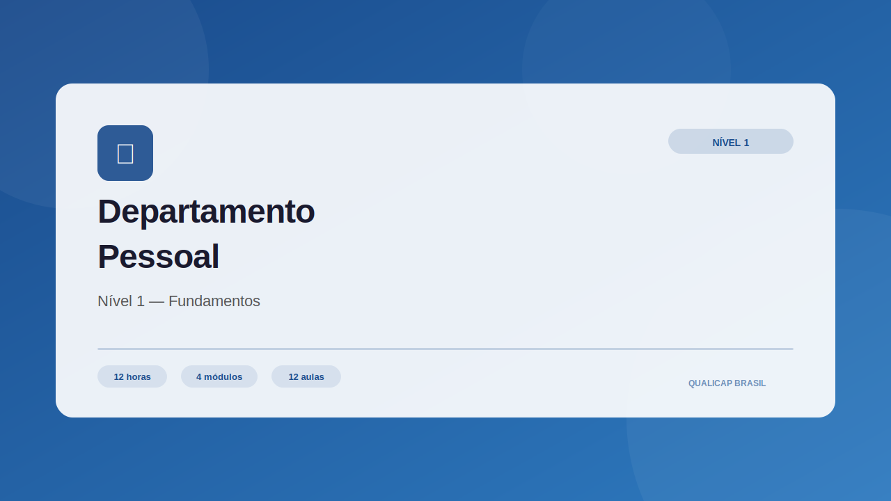 Departamento Pessoal — Nível 1